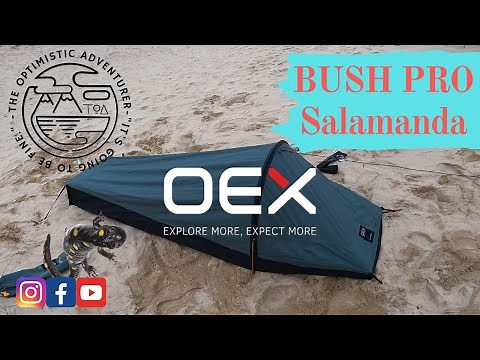 OEX Salamanda hooped Bivvy bag review. Cornish Beach, wild camping trip. ‪@GOOutdoorsTV‬