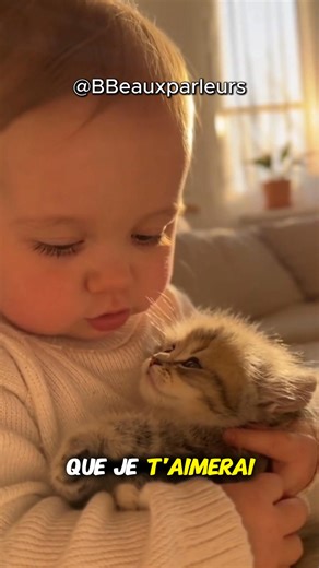 28K views · 593 reactions | Toi au moins tu me grondes jamais ! Chanson "Petit chaton mignon" dispo sur Youtube et Spotify (liens en commentaires). #bébé #chaton #mignon #amour (vidéo réalisée avec IA) | BBeauxparleurs | Facebook