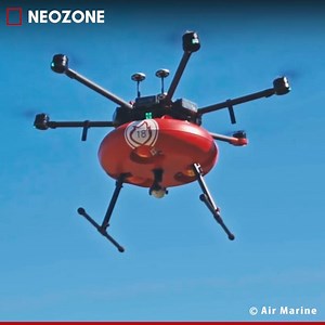 Un drone pompier qui détecte et éteint les reprises de feu. Infos ➡ nzn.li/airmarine © Air Marine | NeozOne