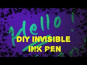 How to make Invisible Ink Pen at home👌👌👌
