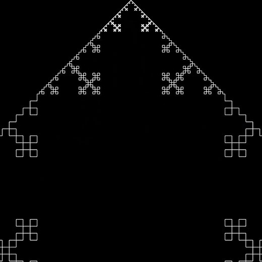 矩形コッホ曲線（Quadratic Koch Curve）の拡大