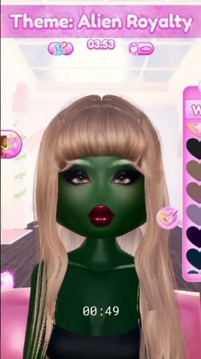 the theme is alien royalty in dti #dti #roblox #diva #gaming #viral #RBLXImpressDiva