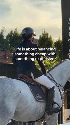28K views · 1.8K reactions | Life is about balance Cheap walk + expensive horse = perfect harmony   What’s the most “expensive” part of your balance?  @equi_team_for_sale  +40 793 228 482 #EquiTeamForSale #EquestrianLifestyle #ShowJumpingVibes #LuxuryHumor | Equi Team Horses | Facebook