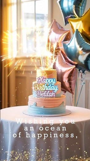 🎉 Happy Birthday Delilah 🎵 | Sweet & Personal Birthday Song | Special HBD Wishes Video
