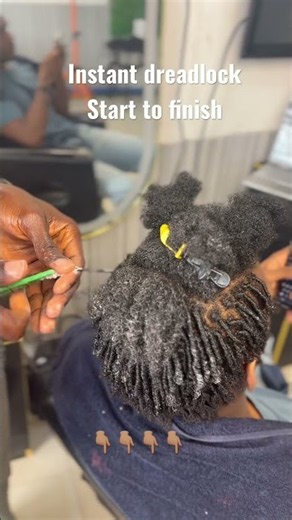 Instant Dreadlocks with short hair for guys #locsbarrel #dreadstyles #dreadtutorial #dreadlockformen