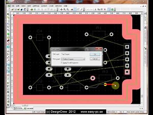Easy-PC tutorial, Drawing a PCB, lesson 2