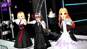 【MMD】Spring of Life「黒レアリス＋黒妖夢さん」