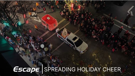 Escape Trailer rolled through the Christmas Parade in style- fully decked out in festive Christmas lights and holiday spirit! 🎅 With twinkling LEDs, our Escape Trailer brought adventure and cheer to the parade route, lighting up the night and spreading smiles along the way. | Escape Trailer