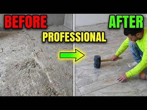 How to Install Bedroom Floor Tiles | Professional Ceramic Tile Installation