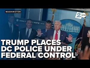 FULL SPEECH: Trump speaks from the White House to address the federal crackdown on crime in D.C.