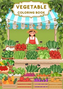 Vegetable Coloring Book for Kids- 46 Fun Pages to Print and Color - Etsy