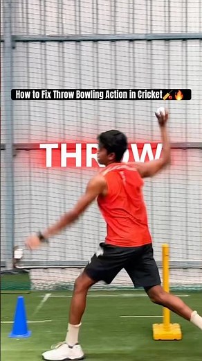 How to Fix Bhatta/Throw Bowling Action in Cricket | Fast Bowling Tips 🏏 #fastbowler #Cricket