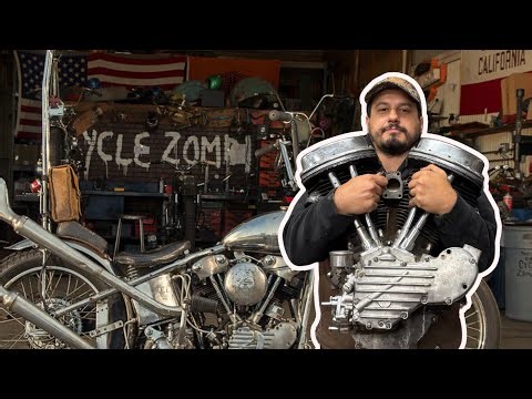 Harley Survivor Chopper Panhead Motor Install