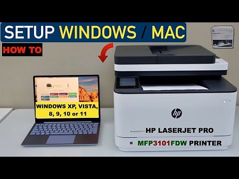 HP Laserjet Pro MFP 3101fdw Setup Windows Laptop or Mac, Wireless Printing & Scanning Review.