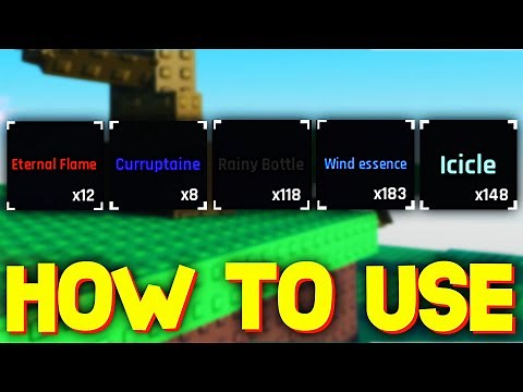 HOW TO USE RAINY BOTTLE, WIND ESSENSE, ICICLE in SOLS RNG ROBLOX!