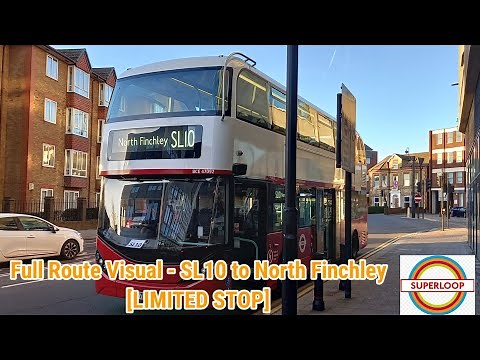 Full Route Visual | London Bus Route SL10 - Harrow to North Finchley | (BCE47092e) LG71DWJ