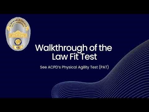 ACPD Physical Agility Test (PAT) Walkthrough Video