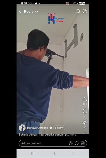 mini split line set, penetration in exterior wall... pre-drill bit all the way through, then halfway