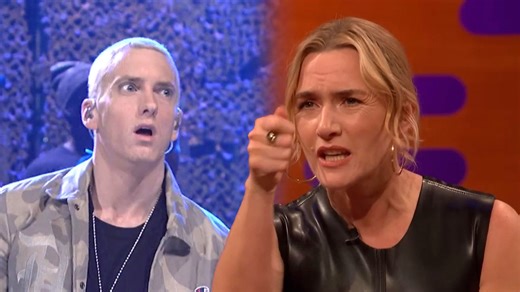 Kate Winslet claims Eminem once asked her to shave his butt on 'SNL.' | Entertainment Tonight