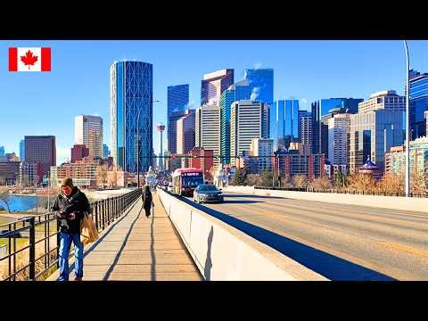 The Perfect Walk Into Downtown Calgary 🇨🇦 | 4K Walking Tour