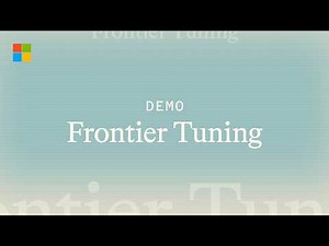 Introducing Frontier Tuning | Microsoft AI Models