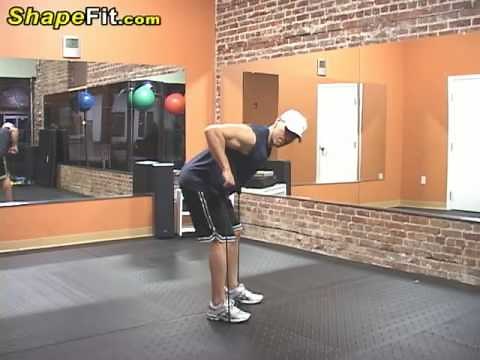 Resistance Bands Exercises For Arms - Triceps Kickbacks