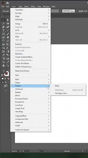 Design transparent pattern background in Illustrator