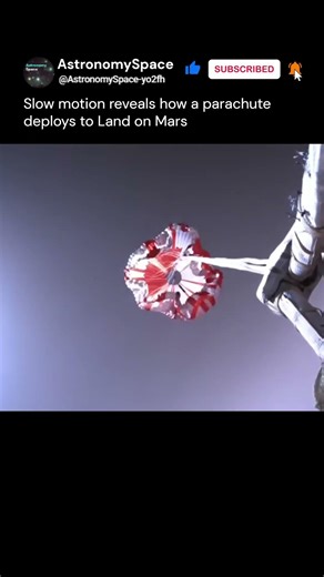 Slow Motion Show Parachute Opening for Landing 🌌