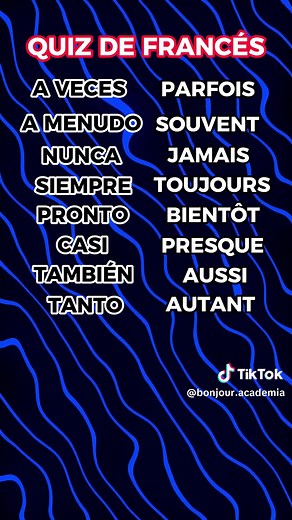 ¡Descubre cómo usar adverbios en francés y mejora tu fluidez! 🇫🇷✨ Aprende con nosotros y lleva tu francés al siguiente nivel. 🌟👩‍🏫 #AprendeFrancés #AdverbiosEnFrancés #IdiomaFrancés #AcademiaDeIdiomas #FrancésParaTodos #LenguasExtranjeras #Educación #LanguageLearning #ClasesDeFrancés #Francófono #FrancésIntermedio #LanguageLovers #ViralVideo #InstaLearn #EduTikTok #Francia