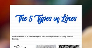 The 5 Types of Lines