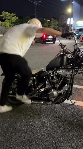 kick strater #shovelhead #harleydavidson