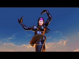 Street Fighter V Juri(ChunLi) VS NASH female Mod Juri Black Latex, midnight bliss nash