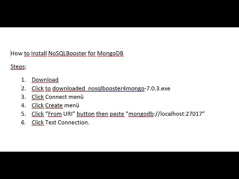 How to Install NoSQLBooster for MongoDB and connection