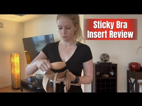 Double Sided Sticky Bra Insert Review And Demo