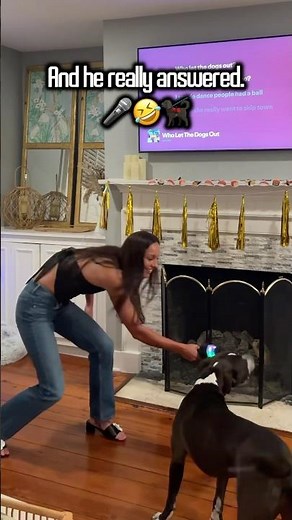 Who Let the Dogs Out? HE Did. Perfect Timing 🐶🔥🎤