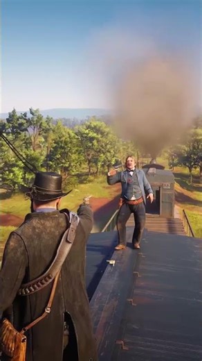 RDR2: High-Stakes Gunfight in 4K Ultra Graphics 🔫 #rshowspeed #shortvideo #shortgame #shortgaming