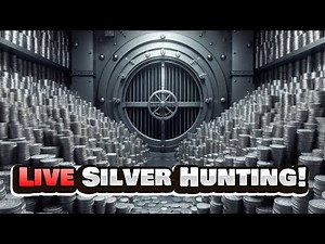 FRIDAY LIVE SILVER HUNT! COIN ROLL HUNTING!