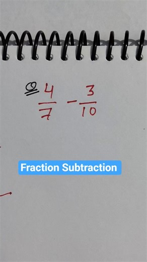 Fraction Subtraction Trick | Maths Subtraction | Maths Tricks |#shorts #shortsfeed #viralvideo