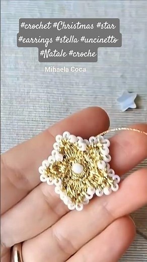 Orecchini Stella all'uncinetto 🎄Trend Natale ⭐Crochet Earrings Star⭐ Christmas Crochet 2025🎄 🌟
