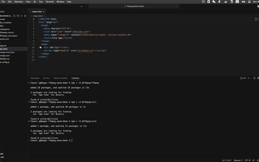 02 ffmpeg.wasm-demo 界面搭建