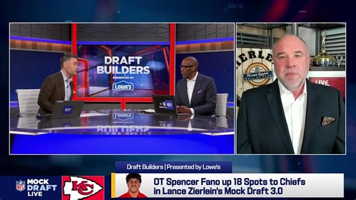 Spancer Fano would be 'plug and play' RT for Chiefs at No. 9 | Draft Builders Presented by Lowe's