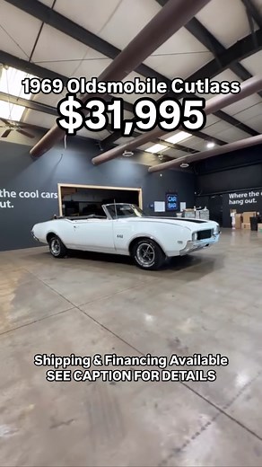 1969 Olds Cutlass $31,995 ✅455 Big Block ✅Runs/Drives Great ✅New Top ✅Buckets/Floor Shifter ✅Nice Interior ✅Power Windows ✅Nice Paint ✅Great Chrome ✅Odometer: 25,923 ✅Shipping & Financing Available ✅Detailed Photos & Indepth Walkaround Video at: www.carbarsales.com ✅FaceTime Available ✅Shown In-person by Appt Only ✅256-621-7922 ✅256-801-4409 Mon-Fri 8:30a-5:30p ✅Full Disclaimer Below ⁣ .⁣ .⁣ .⁣ .⁣ .⁣ #442 #americanmusclecar #customcar #cutlass #w30 #donks #forgiatos #gbody #gbodygang #gbodynatio