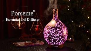 Watch Porseme 100ml 3DGlass EssentialDiffuser﹙Gold Plated Aladdin﹚ on Amazon Live