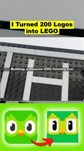 I Turned 200 Logos into LEGO 02 #Building #Massive #20th #Century