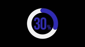 Blue Circle Motion Showing 30 Percent Stock Footage Video (100% Royalty-free) 3477616279 | Shutterstock
