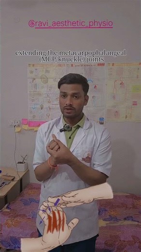 Therapeutic stretching for the lumbrical muscles: #lumbrical_muscle_stretching #therapeuticexercise