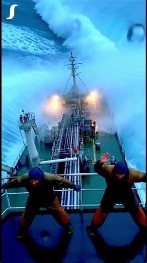 🌊 Monster Waves VS Container Ship Crew | ShipOrTrade #ShippingVsStorm #MaritimeLife