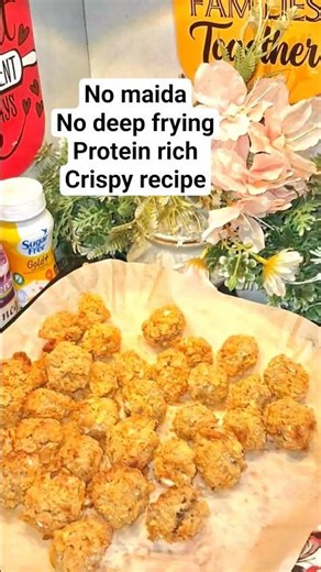 High Protein Crispy Soya Chunks Recipe | No Maida No Cornflour | Healthy Air Fryer Snack #shorts