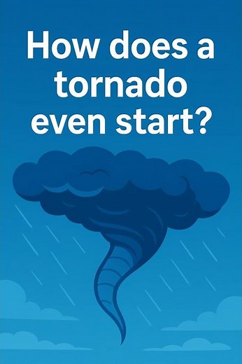 How Does a Tornado Even Start? 🌪️ (Explained Simply!)