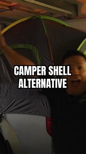 Can’t afford a camper shell, try this!! #outdooradventure